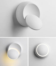 Load image into Gallery viewer, white modern rotatable wall light
