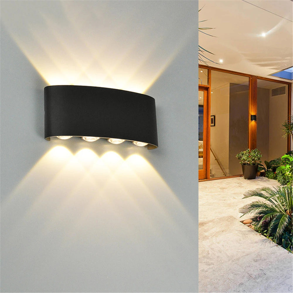 Veda Outdoor LED Wall Light Focal Decor
