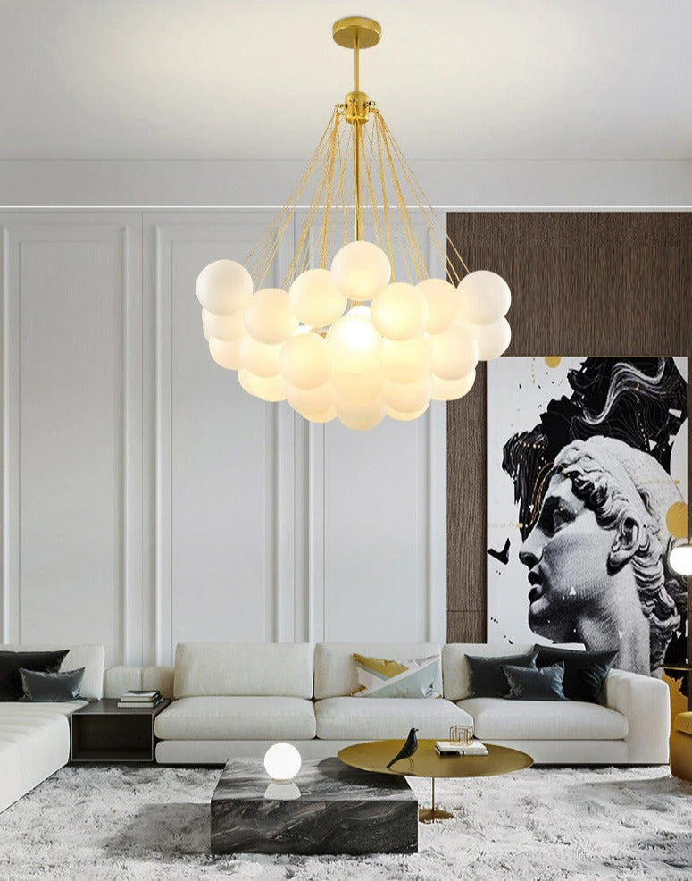 Gold bubble chandelier hotsell