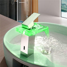 Load image into Gallery viewer, LED Temperature color changing faucet
