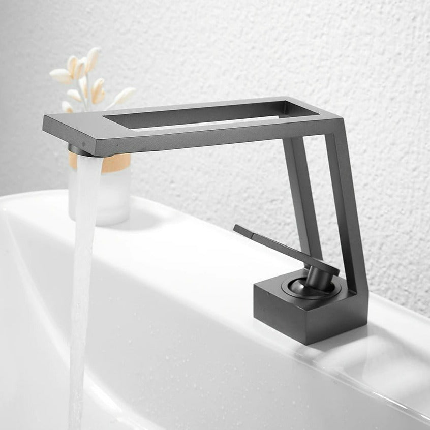 Iris Modern Geometric Bathroom Faucet
