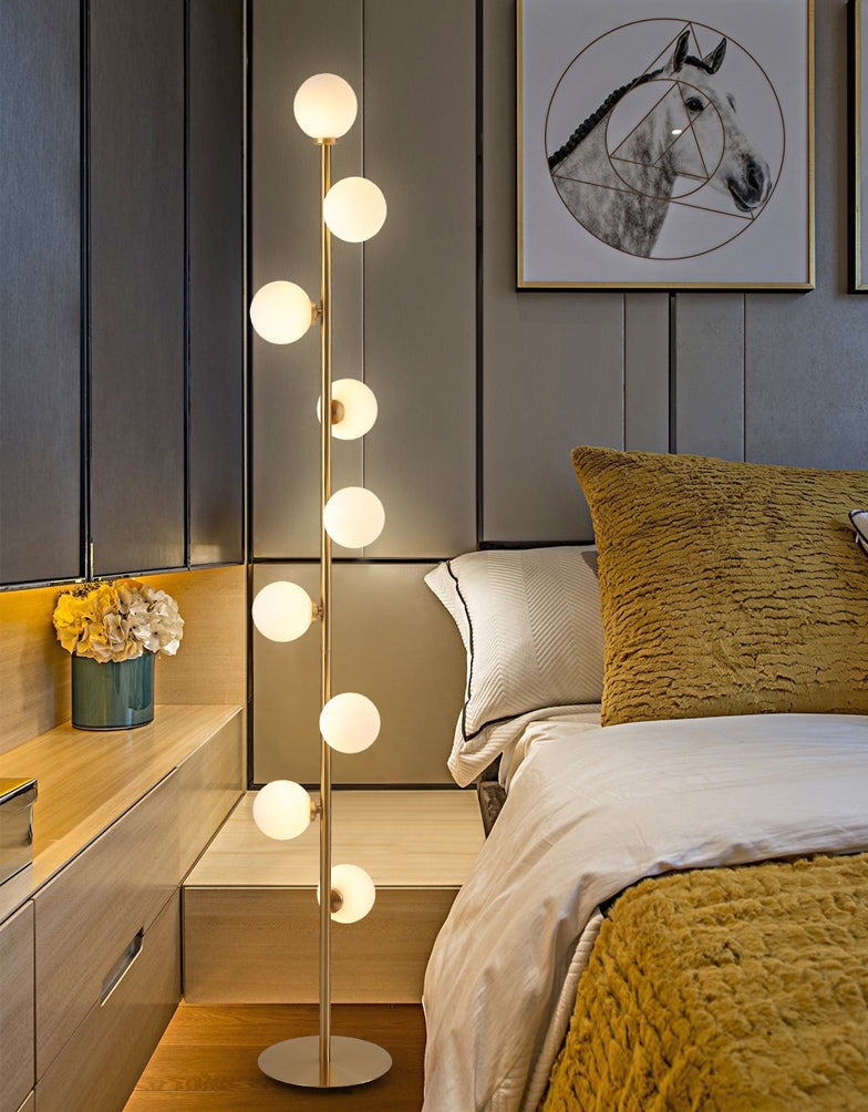 Nordic Floor Globes Floor Lamp Haus of Interiors Warm White