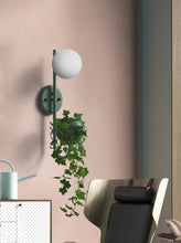 Load image into Gallery viewer, modern wall light with plant holder
