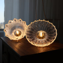 Load image into Gallery viewer, rustic glass pendant lights
