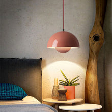 Load image into Gallery viewer, pink retro style flower pendant lights
