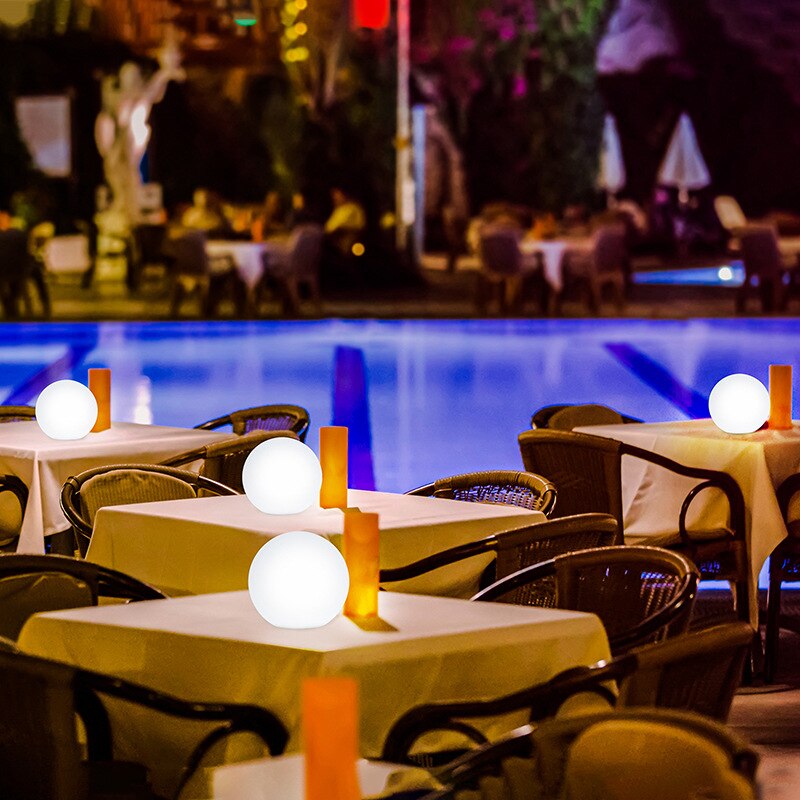Moon Cordless LED Indoor & Outdoor Table Light – Focal Decor LLC