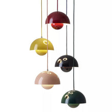 Load image into Gallery viewer, colorful retro flower bud pendant lights
