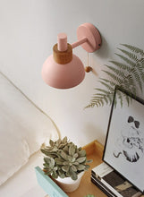Load image into Gallery viewer, pink pull switch nordic wall sconce
