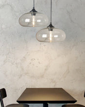 Load image into Gallery viewer, clear glass art deco galloway pendant lights
