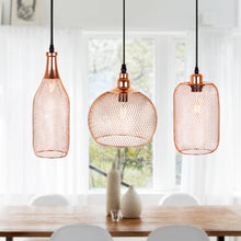 Load image into Gallery viewer, retro rose gold finish pendant lights
