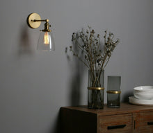Load image into Gallery viewer, brass new american farmhouse wall light
