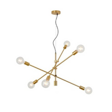 Load image into Gallery viewer, Modern Angled Multi-Bulb Pendant Light Fixture
