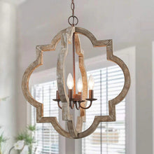 Load image into Gallery viewer, Rustic wood pendant lights for farmhouse decor
