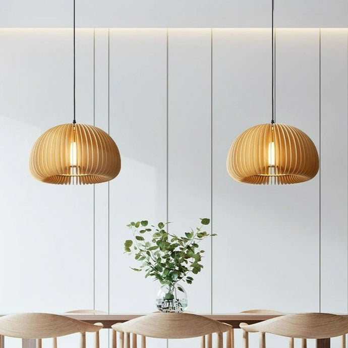 handcrafted bamboo pendant lights