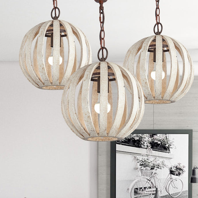 Rustic Hanging Cage Light