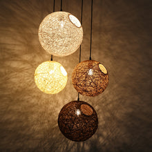 Load image into Gallery viewer, Handwoven wicker pendant lights
