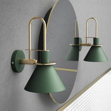 Load image into Gallery viewer, Salena modern wall sconce in green
