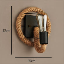 Load image into Gallery viewer, Vintage Rope Wall Light
