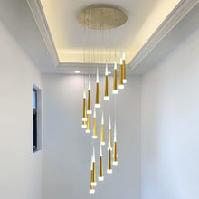 Load image into Gallery viewer, Modern Stairstep hanging Chandelier
