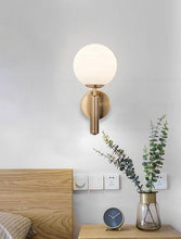 Load image into Gallery viewer, Modern Glass Globe Wall Light For Bedsides
