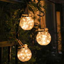 Load image into Gallery viewer, Glass Jar Garden Hanging Lights
