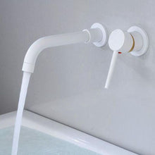 Load image into Gallery viewer, White Wall Mounted Bathroom Faucet
