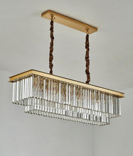 Load image into Gallery viewer, glass crystal chandelier in gold
