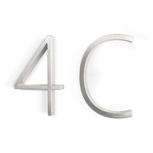 Load image into Gallery viewer, Silver Modern House Numbers
