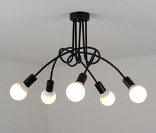 Load image into Gallery viewer, Black Vintage Ceiling Light fixture
