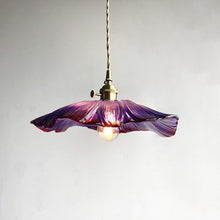 Load image into Gallery viewer, Violet glass pendant light
