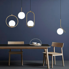 Load image into Gallery viewer, modern european frosted white glass pendant lights
