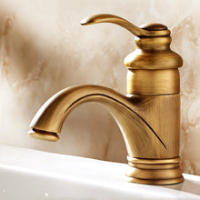 Load image into Gallery viewer, Antique Brass Bathroom faucet
