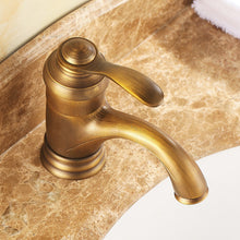 Load image into Gallery viewer, Elijah - Rustic Brass Bathroom Faucet

