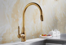 Load image into Gallery viewer, Pullout vintage kitchen faucet
