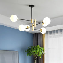 Load image into Gallery viewer, Sable - Modern Glass Multi-Bulb Chandelier
