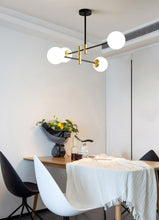 Load image into Gallery viewer, Frosted Glass Modern Dining Room Chandelier
