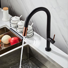 Load image into Gallery viewer, Rose Retractable Kitchen Faucet in Black
