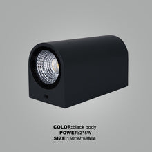Load image into Gallery viewer, Round double sided led wall light
