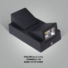 Load image into Gallery viewer, Double angled outdoor LED wall light
