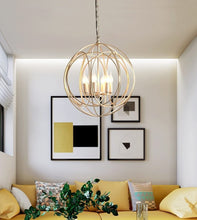Load image into Gallery viewer, Living room modern cage hanging lamp
