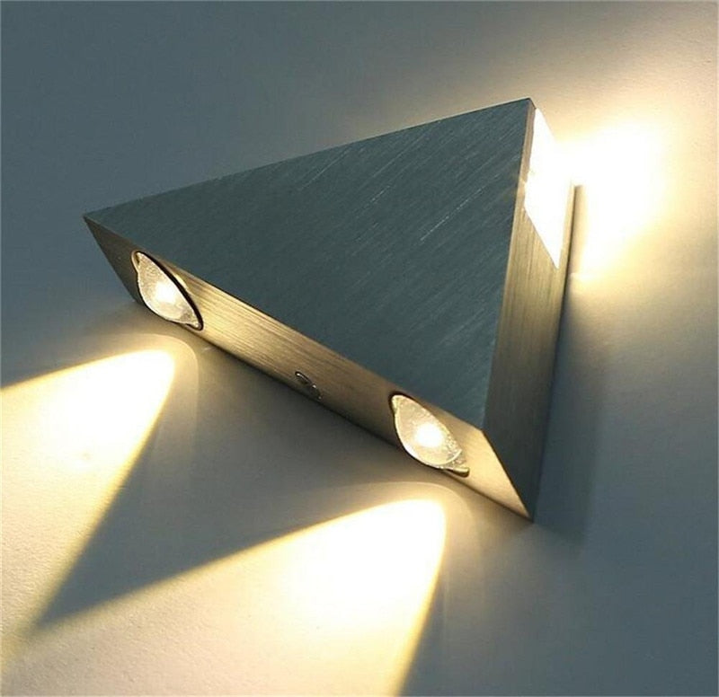 Modern LED Triangle Wall Lamp – Focal Decor