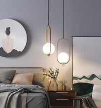 Load image into Gallery viewer, Modern frosted glass globe pendant lights
