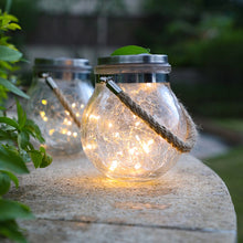 Load image into Gallery viewer, Glass Jar Garden Hanging Lights
