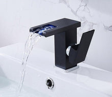 Load image into Gallery viewer, Temperature sensing LED bathroom faucet
