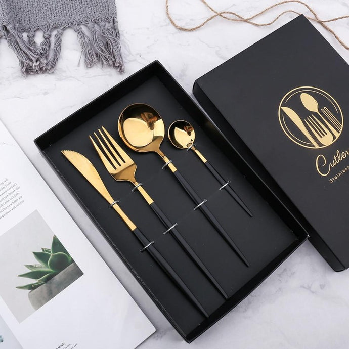 modern stainless steel silverware set