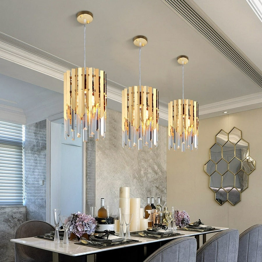 Hershel Glass Crystal Pendant Lights – Focal Decor