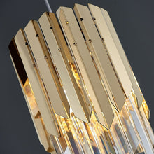 Load image into Gallery viewer, Polished gold stainless steel chandelier
