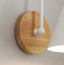 Load image into Gallery viewer, Nordic Wooden Wall Sconce
