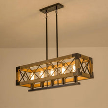Load image into Gallery viewer, Rustic Wood Chandelier
