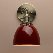 Load image into Gallery viewer, Vintage Farmhouse Dark Red Wall Lamps
